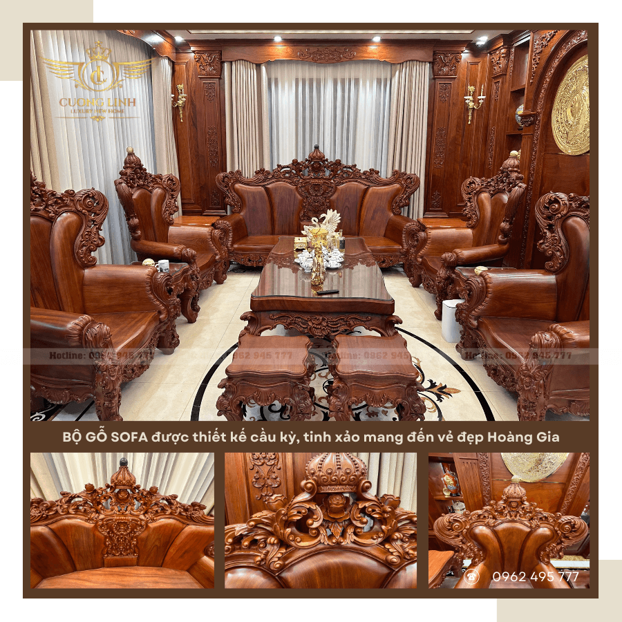 Không Gian Tinh Tế Với Phòng Khách Tân Cổ Điển