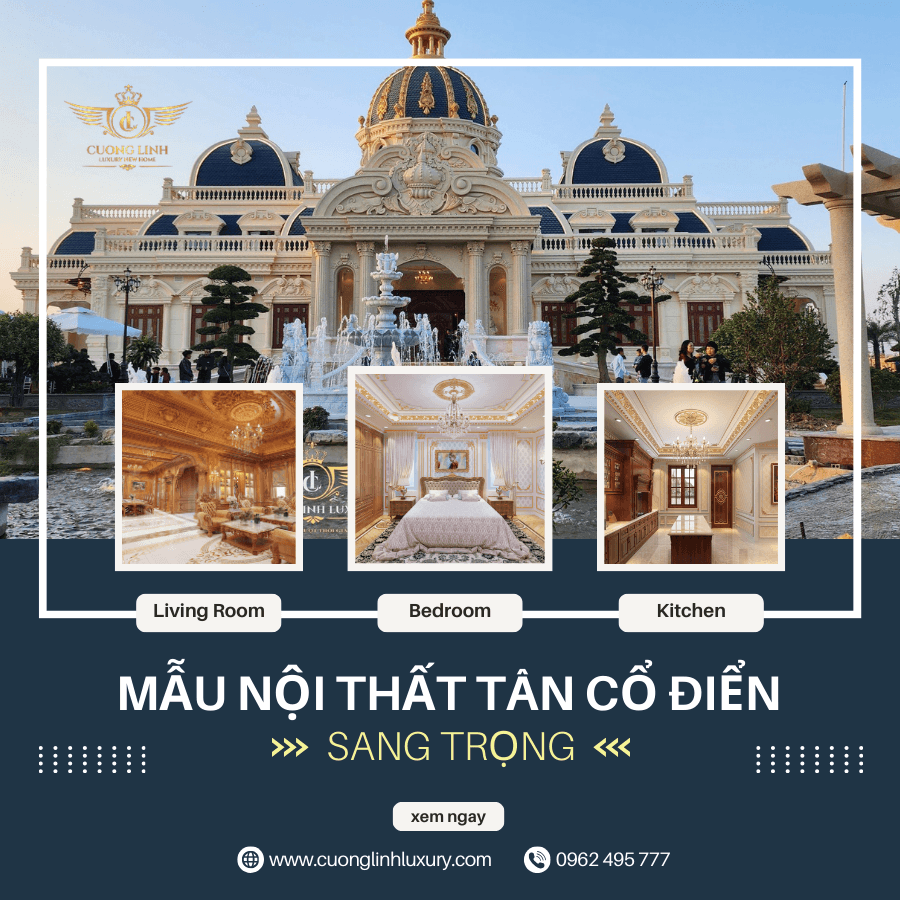 Xu hướng thiết kế nội thất tân cổ điển 2024 2