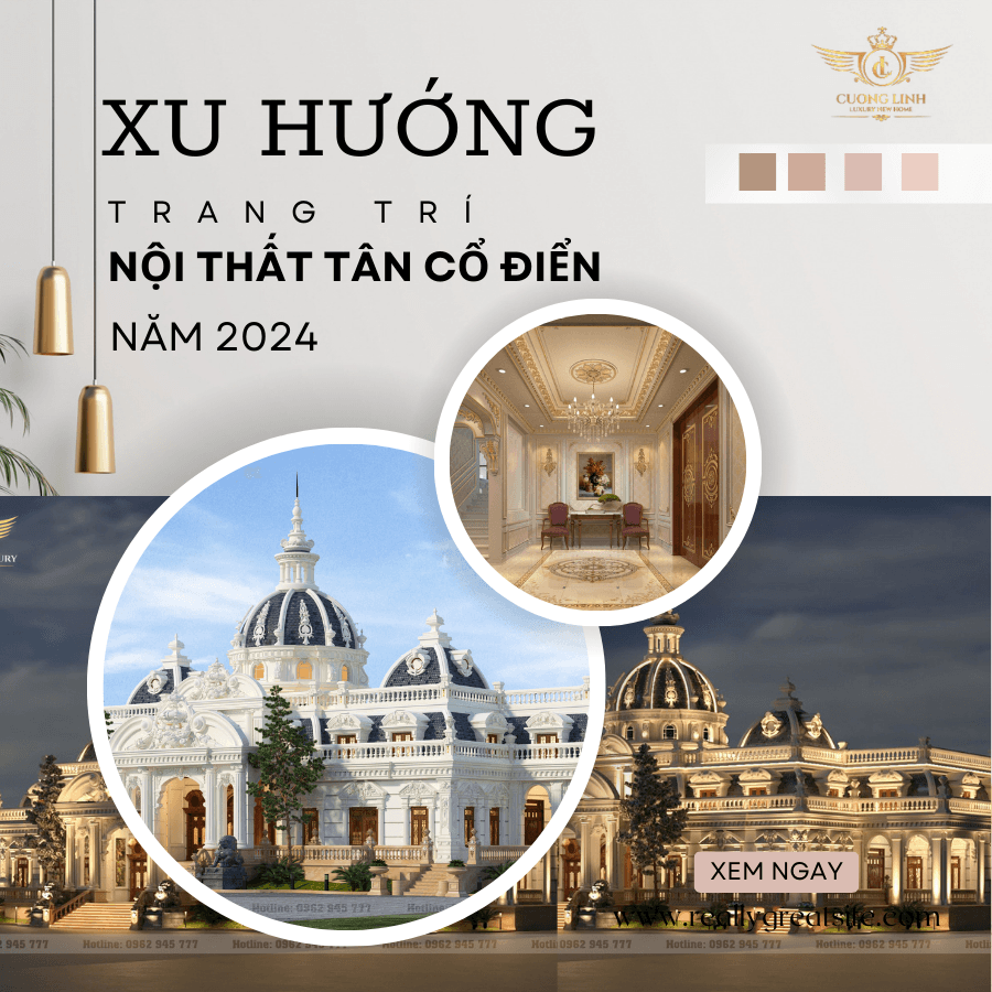 Xu hướng thiết kế nội thất tân cổ điển 2024 5