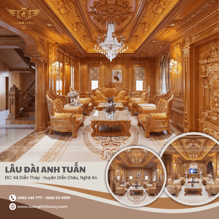 Thi Công Nội Thất Tân Cổ Điển Tại Diễn Tháp - Diễn Châu - Nghệ An