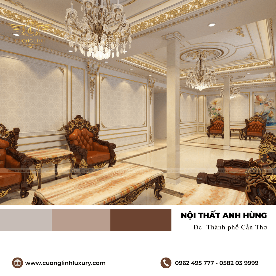 Khám phá sức hấp dẫn của thiết kế nội thất cổ điển tại thành phố Cần Thơ