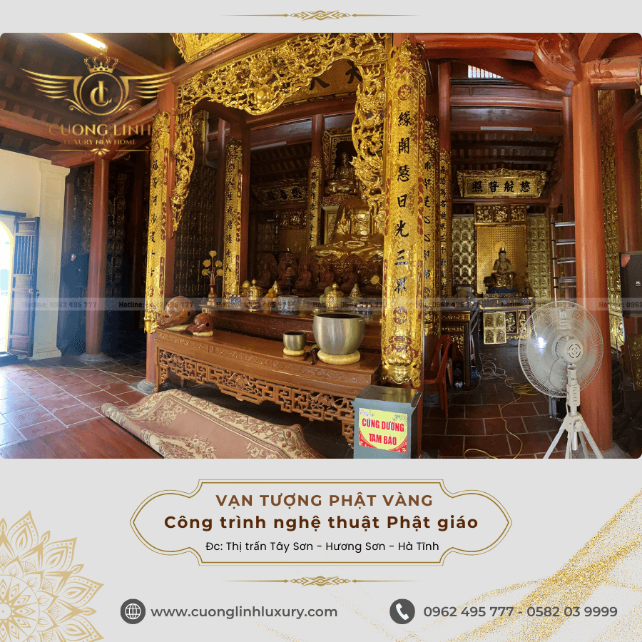 Phong cách nội thất chùa phật giáo: Sự kết hợp giữa truyền thống và hiện đại