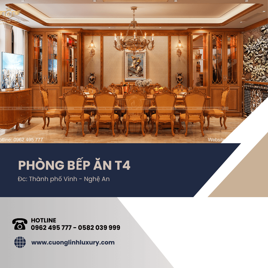 Thi Công Nội Thất Tân Cổ Điển Tại Thành Phố Vinh Nghệ An