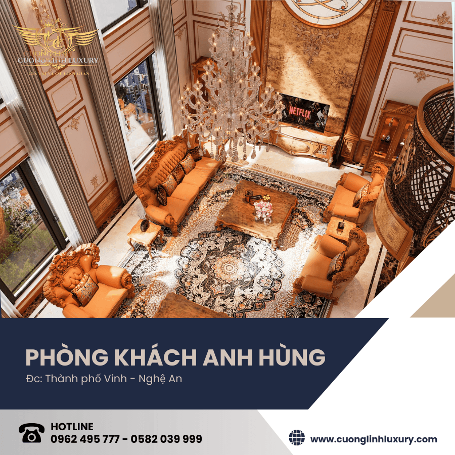 Thi Công Nội Thất Tân Cổ Điển Tại Thành Phố Vinh Nghệ An