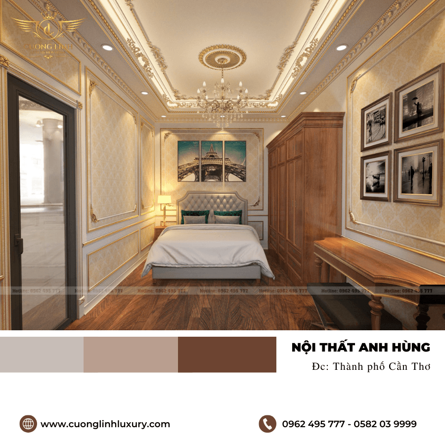 Khám phá sức hấp dẫn của thiết kế nội thất cổ điển tại thành phố Cần Thơ