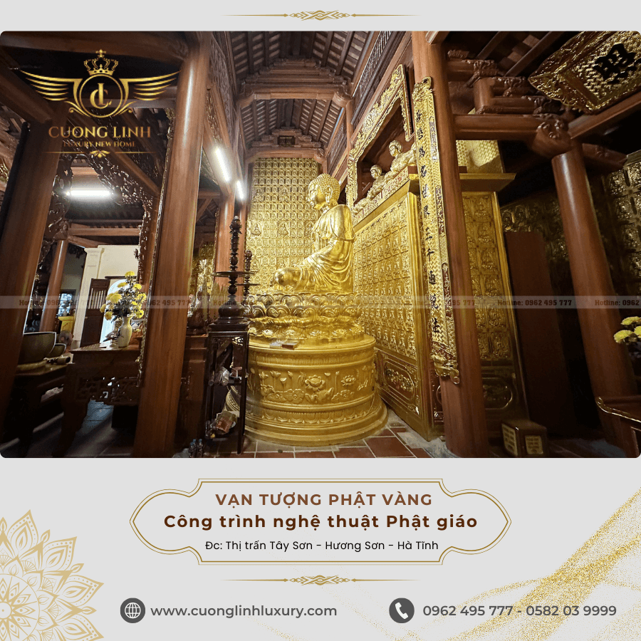Phong cách nội thất chùa phật giáo: Sự kết hợp giữa truyền thống và hiện đại