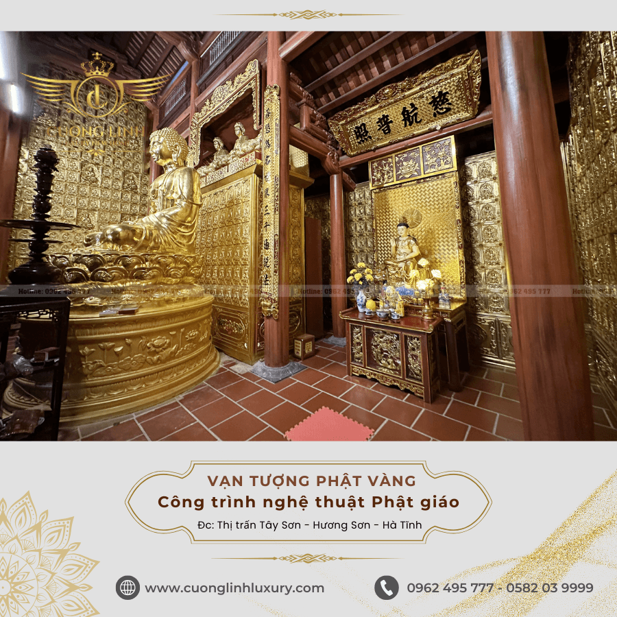 Phong cách nội thất chùa phật giáo: Sự kết hợp giữa truyền thống và hiện đại