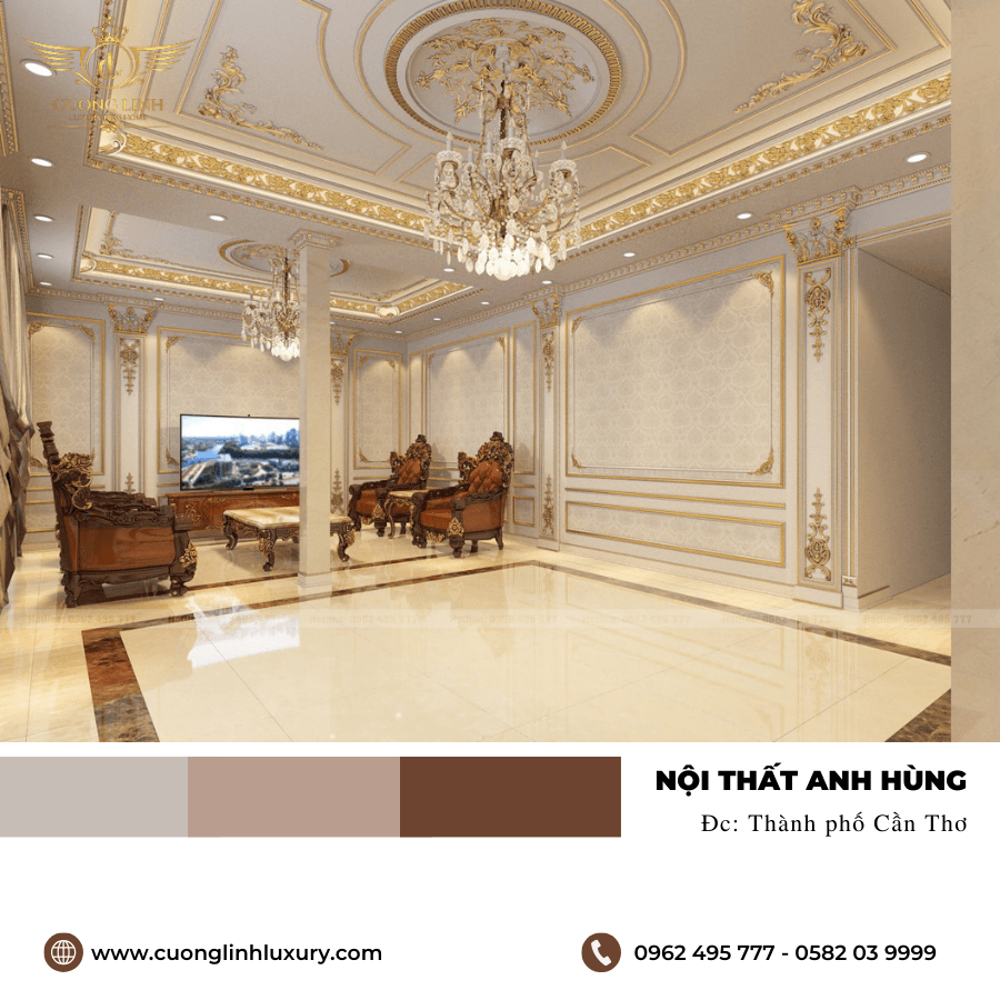 Khám phá sức hấp dẫn của thiết kế nội thất cổ điển tại thành phố Cần Thơ