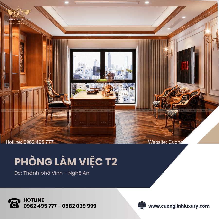 Thi Công Nội Thất Tân Cổ Điển Tại Thành Phố Vinh Nghệ An